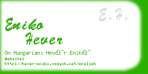 eniko hever business card